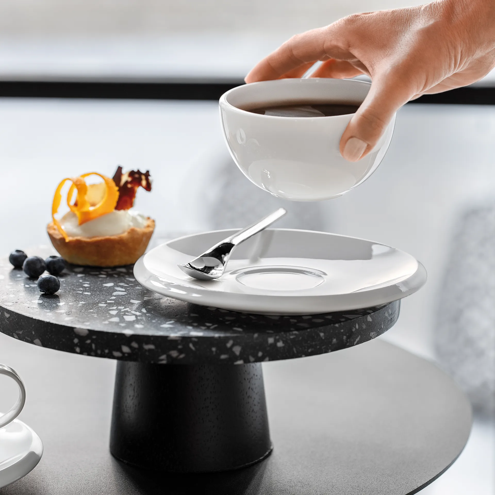 Soucoupe à café NewMoon Ø17 cm, Blanc Villeroy & Boch