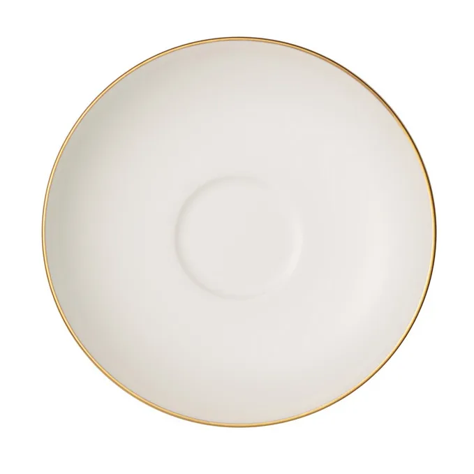 Soucoupe espresso Anmut Gold, Blanc Villeroy & Boch