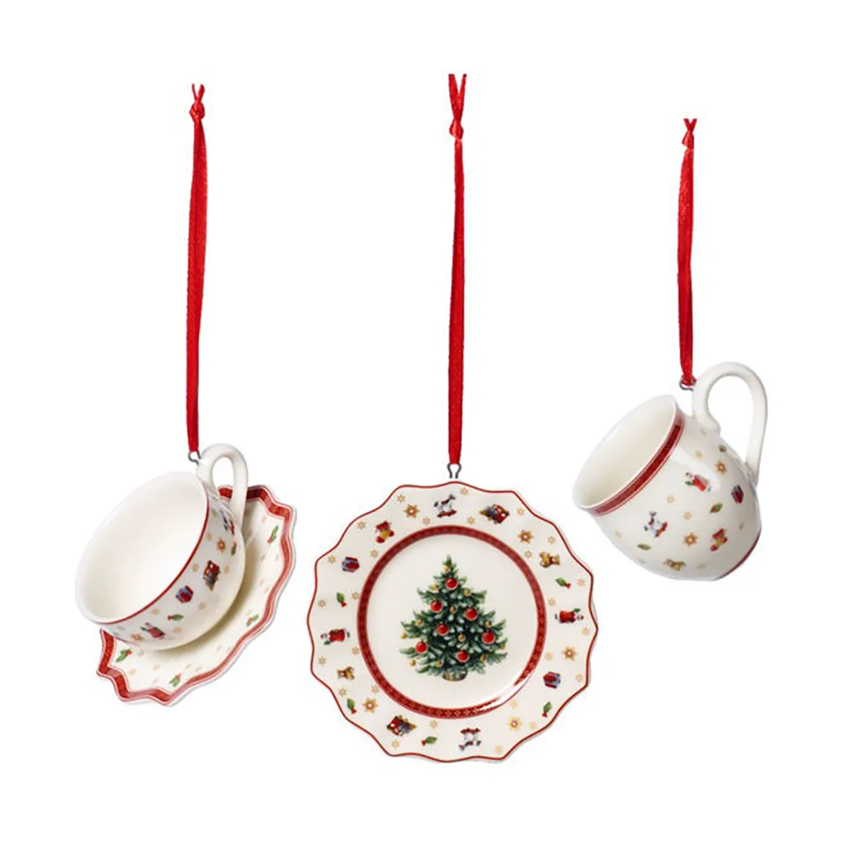 Suspension de sapin de Noël service de table Toy's Delight, lot de 3, Blanc Villeroy & Boch