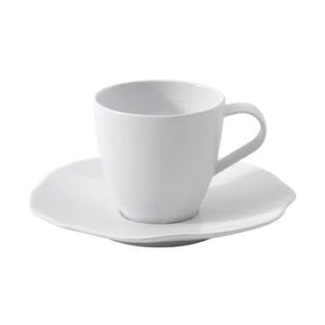 Tasse à espresso avec soucoupe - Blanc, 2 pièces - Villeroy & Boch