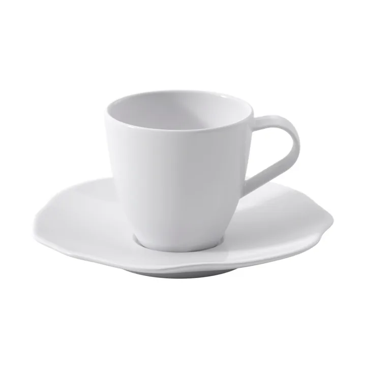 Tasse à espresso avec soucoupe - Blanc, 2 pièces - Villeroy & Boch