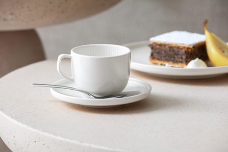 Tasse avec soucoupe Afina, White Villeroy & Boch