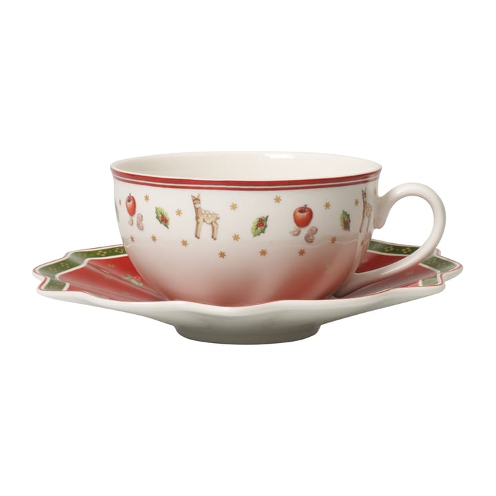Tasse avec soucoupe Toy's Delight 30 cl, Blanc-rouge Villeroy & Boch