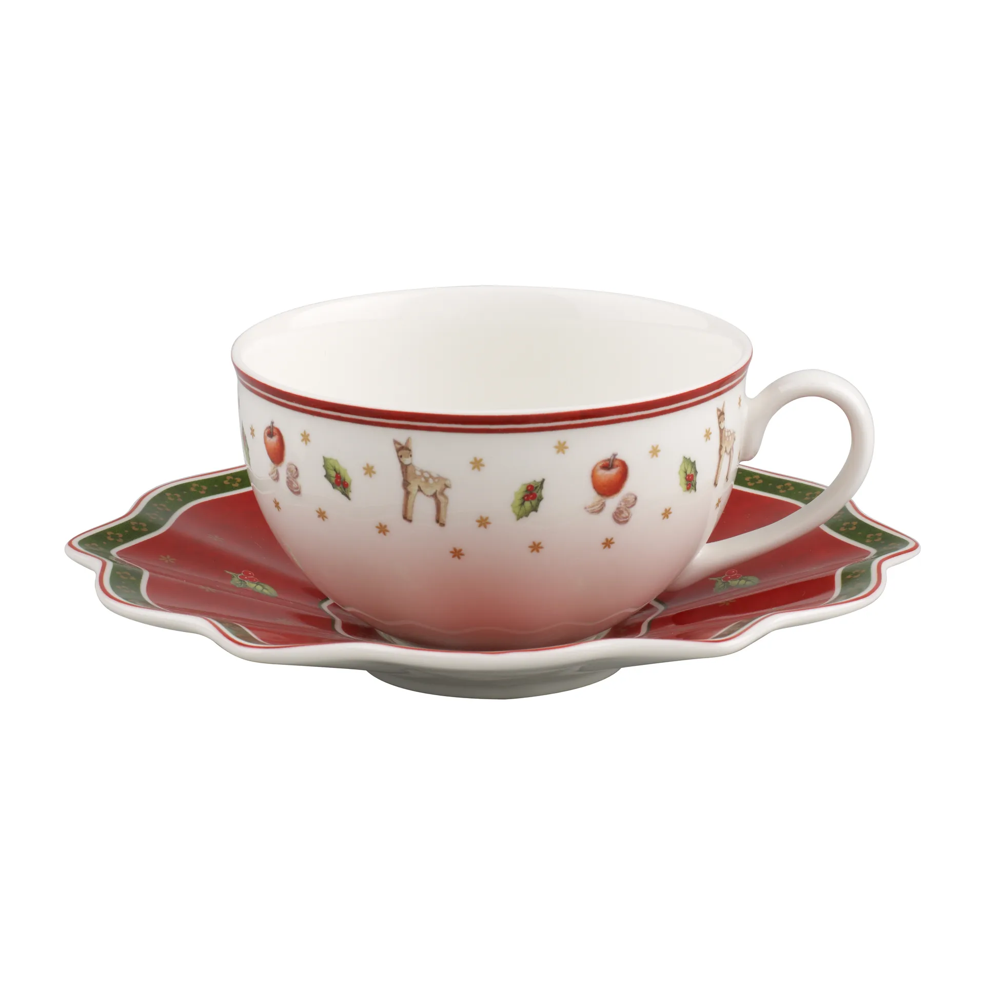 Tasse avec soucoupe Toy's Delight 30 cl, Blanc-rouge Villeroy & Boch