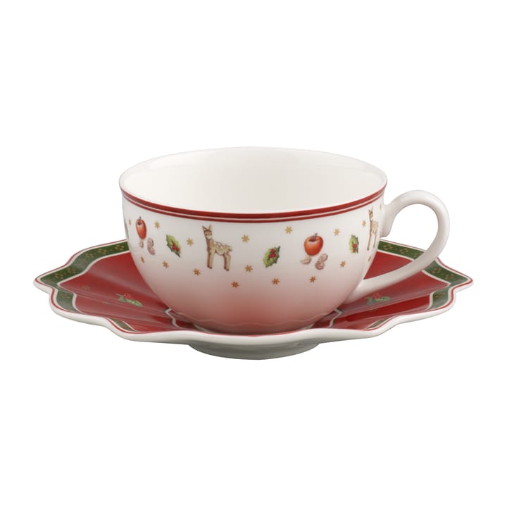Tasse avec soucoupe Toy's Delight 30 cl, Blanc-rouge Villeroy & Boch
