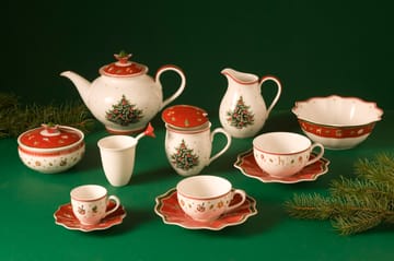 Tasse avec soucoupe Toy's Delight 30 cl - Blanc-rouge - Villeroy & Boch