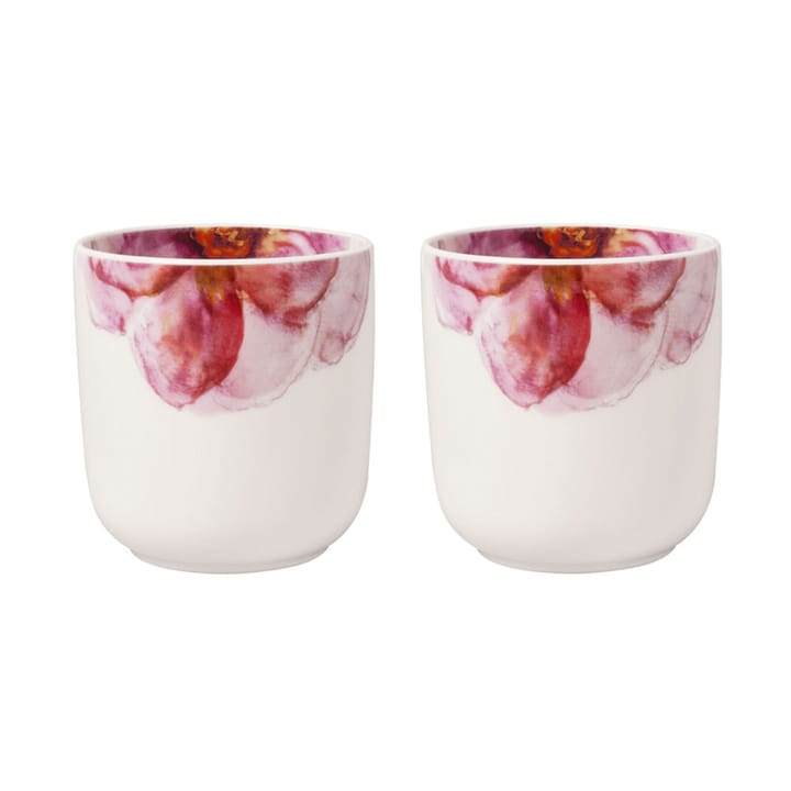 Tasse Rose Garden 29 cl, lot de 2 - Blanc - Villeroy & Boch