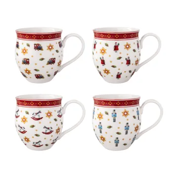 Tasse Toy's Delight 4 pièces - Blanc-rouge - Villeroy & Boch