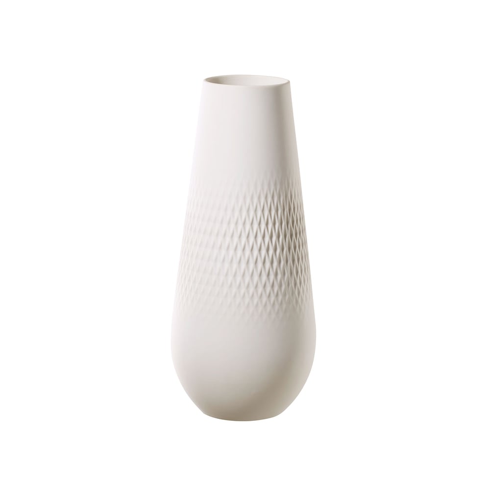 Villeroy & Boch Vase Collier Blanc Carre haut | Design Scandinave | Vases | Blanc