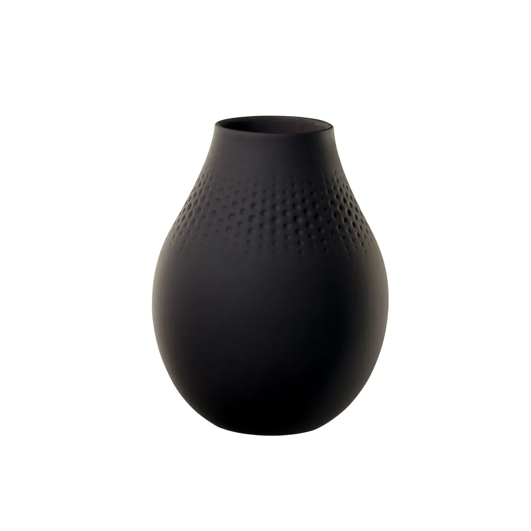 Vase Collier Noir Perle, moyen Villeroy & Boch