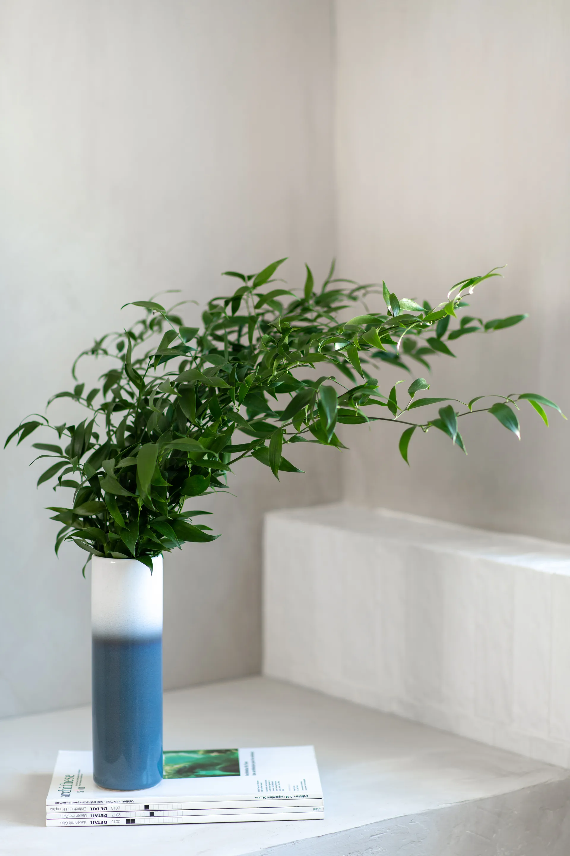 Vase Lave Home cylinder 25 cm, Bleu-blanc Villeroy & Boch