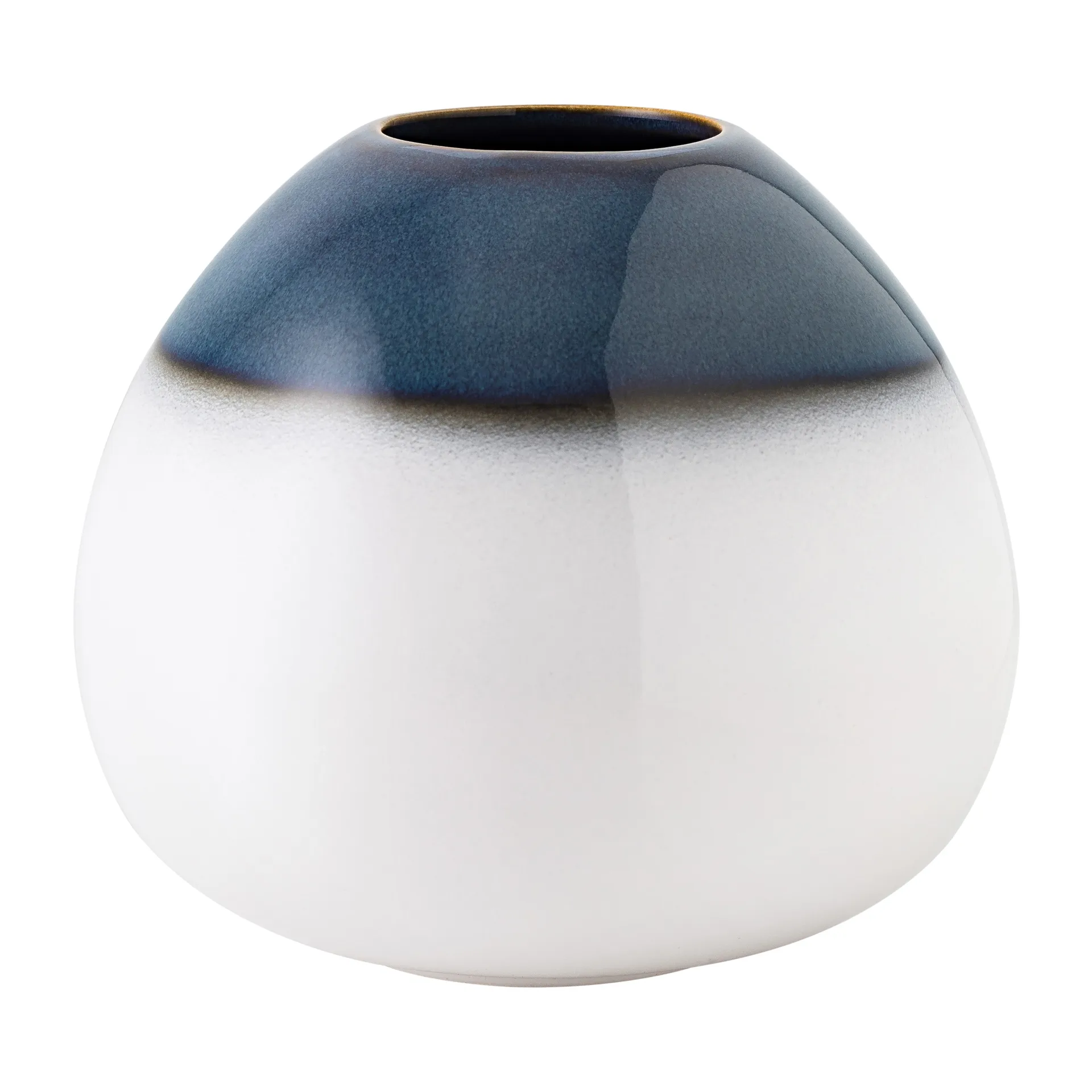 Vase Lave Home egg-shaped 13 cm, Bleu-blanc Villeroy & Boch