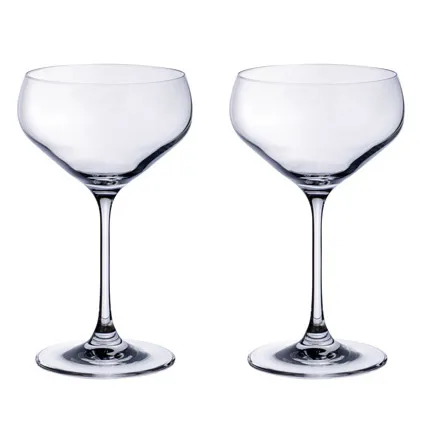 Verre à champagne Purismo coupe lot de 2, Clair Villeroy & Boch
