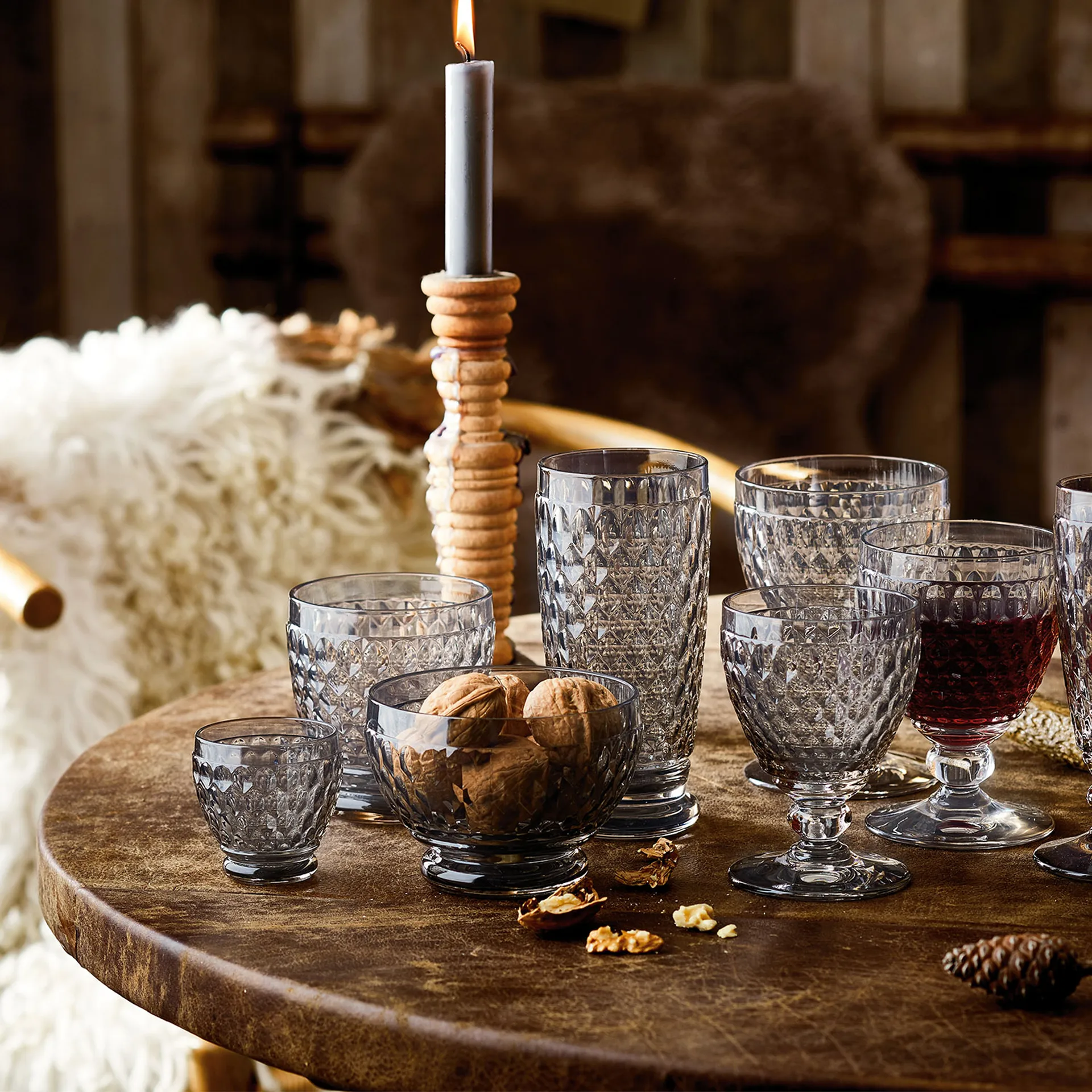 Verre à eau sur pied Boston 35 cl, Fumée Villeroy & Boch