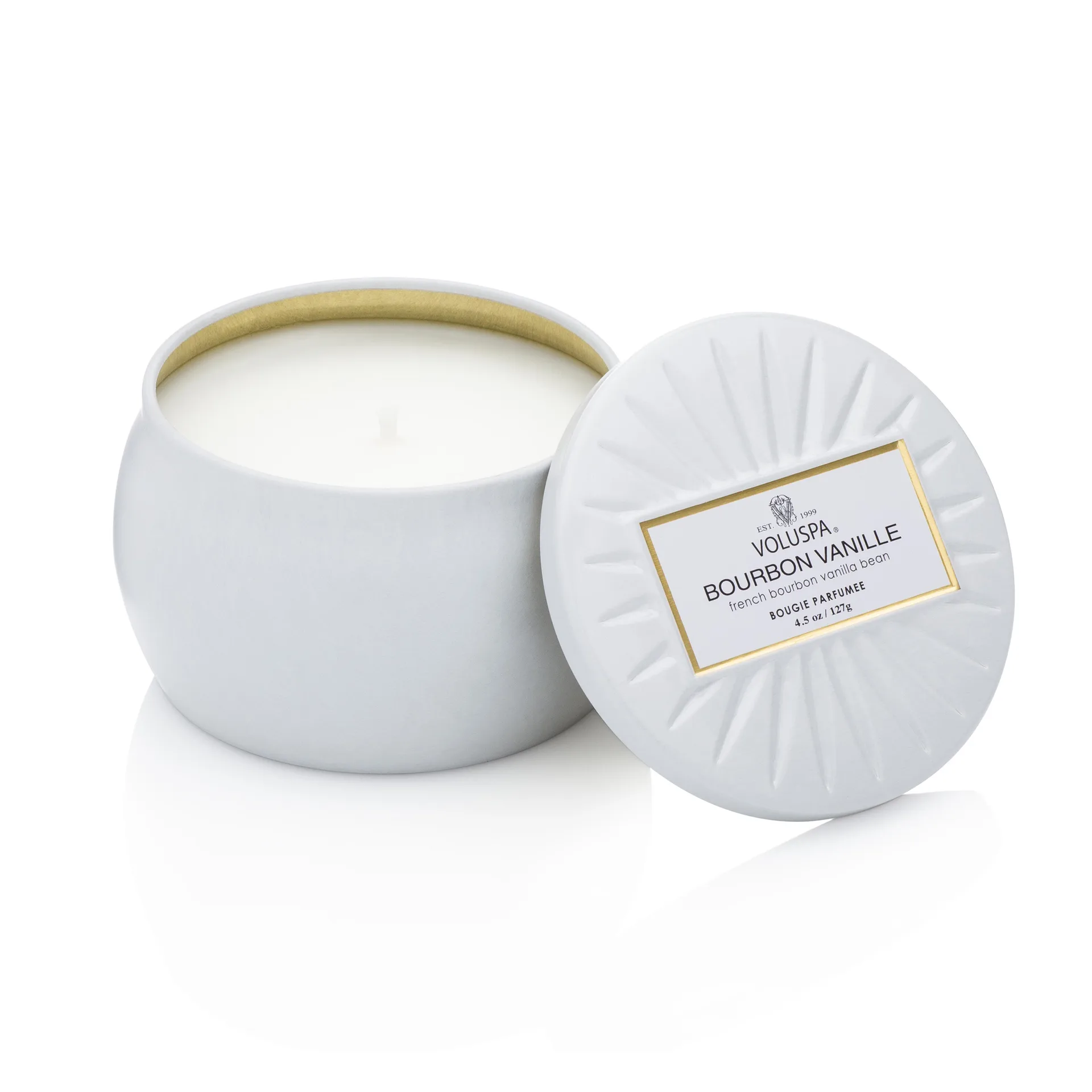 Bougie décorative étain 25 heures, Bourbon Vanille Voluspa