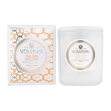 Bougie parfumée Classic Maison Blanc 60 heures - Italian Bellini - Voluspa