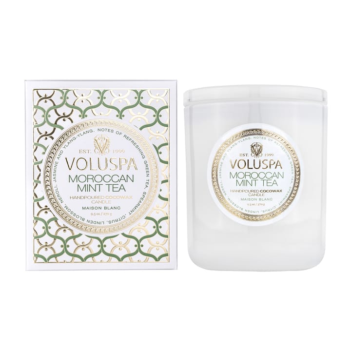 Bougie parfumée Classic Maison Blanc 60 heures - Moroccan Mint Tea - Voluspa