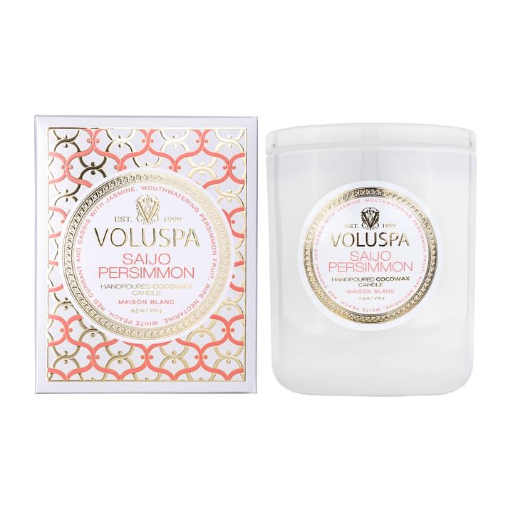 Bougie parfumée Classic Maison Blanc 60 heures - Saijo Persimmon - Voluspa
