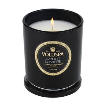 Bougie parfumée Classic Maison Noir 60 heures - Ambre Lumiere - Voluspa