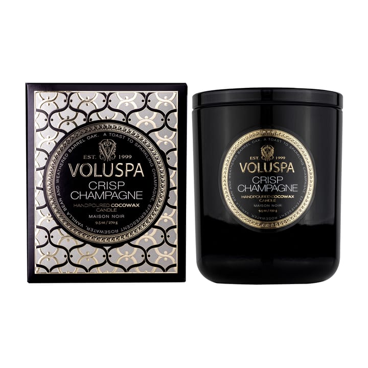 Bougie parfumée Classic Maison Noir 60 heures - Crisp Champagne - Voluspa