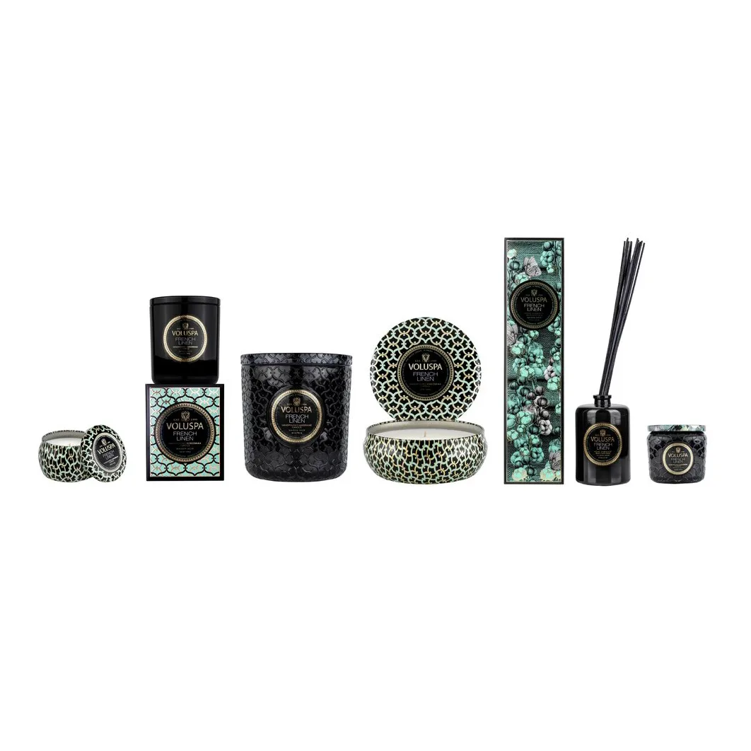 Bougie parfumée Classic Maison Noir 60 heures, French Linen Voluspa