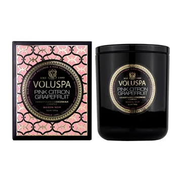Bougie parfumée Classic Maison Noir 60 heures - Pink Citron Grapefruit - Voluspa