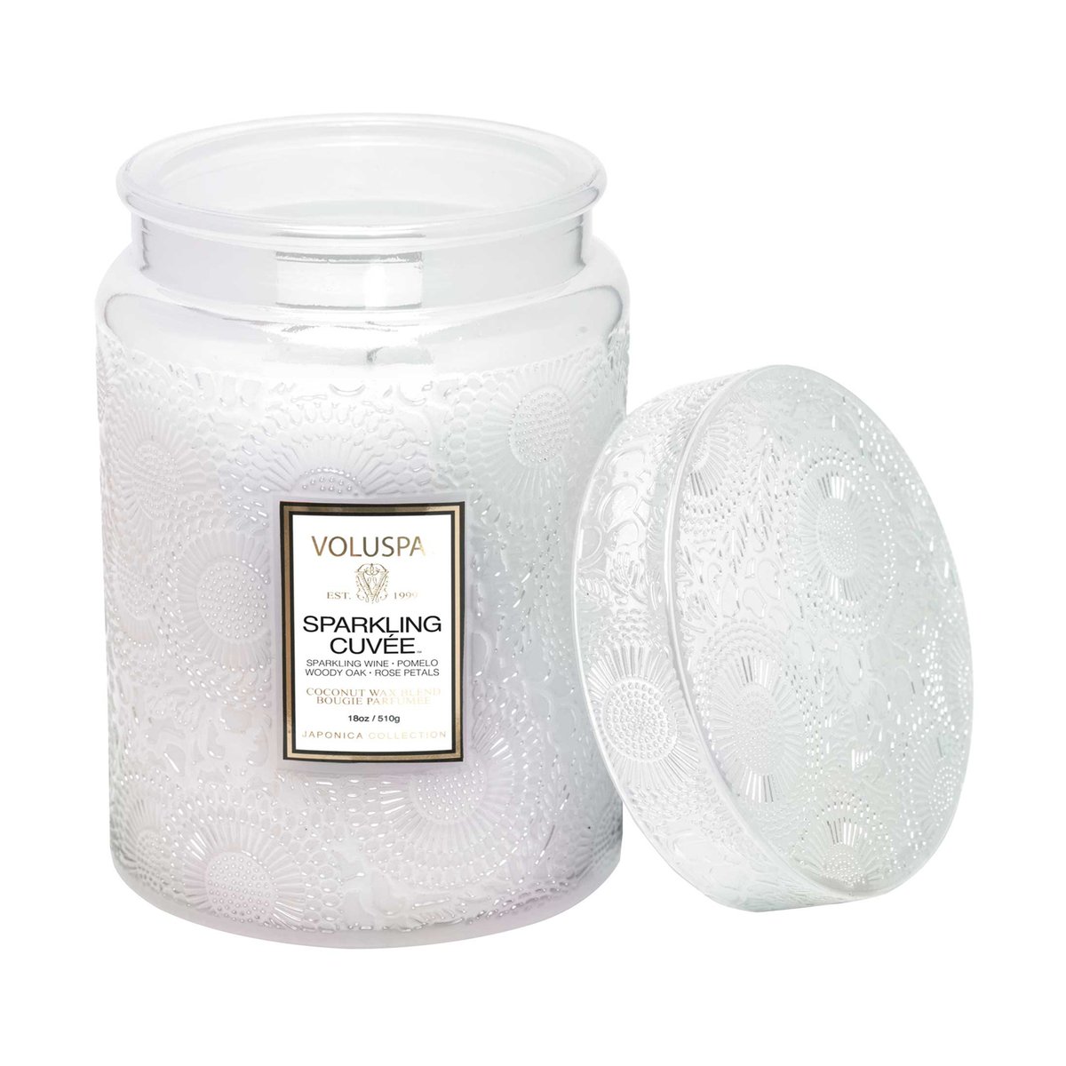Voluspa Bougie parfumée en pot de verre 100 heures Sparkling Cuvée