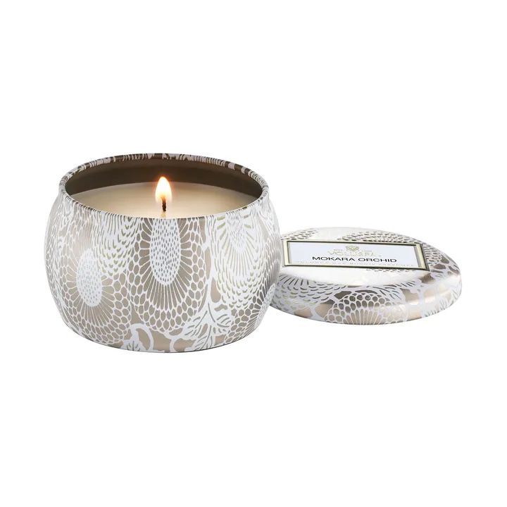 Bougie parfumée Japonica Mini Tin 25 heures - Mokara Orchid - Voluspa