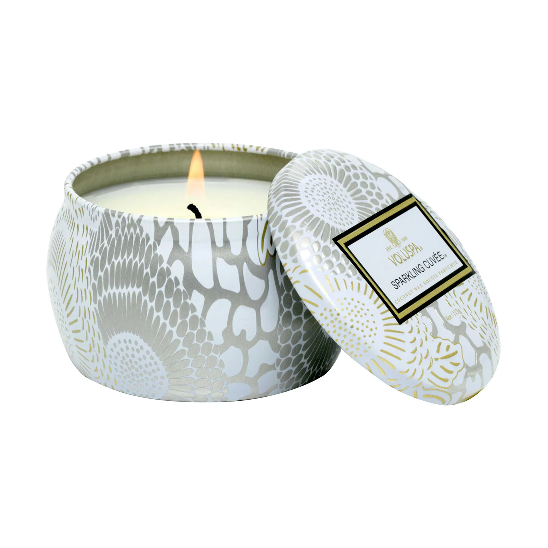 Bougie parfumée Japonica Mini Tin 25 heures, Sparkling Cuvée Voluspa