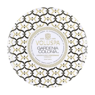 Bougie parfumée Maison Blanc 3-wick Tin 40 heures - Gardenia Colonia - Voluspa