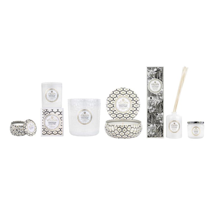 Bougie parfumée Maison Blanc 3-wick Tin 40 heures, Gardenia Colonia Voluspa