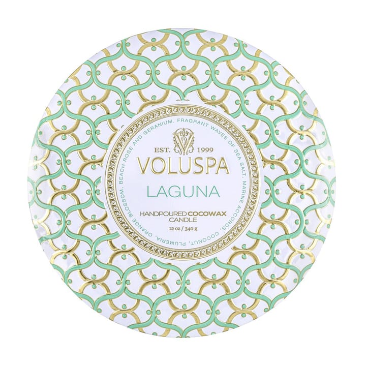 Bougie parfumée Maison Blanc 3-wick Tin 40 heures, Laguna Voluspa
