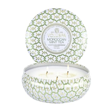 Bougie parfumée Maison Blanc 3-wick Tin 40 heures - Moroccan Mint Tea - Voluspa