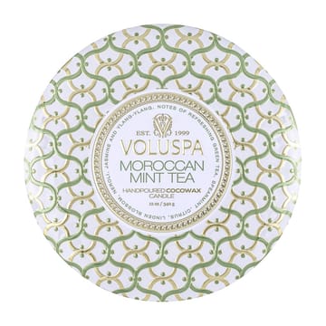Bougie parfumée Maison Blanc 3-wick Tin 40 heures - Moroccan Mint Tea - Voluspa