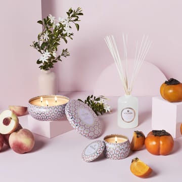 Bougie parfumée Maison Blanc 3-wick Tin 40 heures - Saijo Persimmon - Voluspa