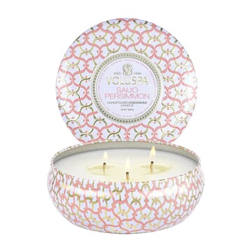 Bougie parfumée Maison Blanc 3-wick Tin 40 heures - Saijo Persimmon - Voluspa