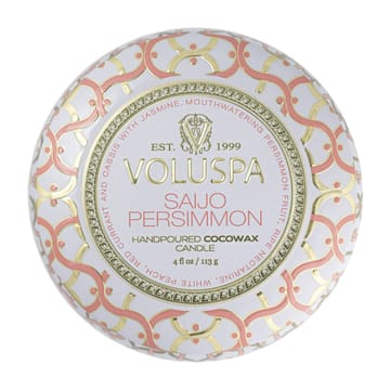 Bougie parfumée Maison Blanc Mini Tin 25 heures - Saijo Persimmon - Voluspa