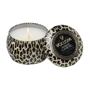 Bougie parfumée Maison Noir Mini Tin 25 heures - Ambre Lumiere - Voluspa