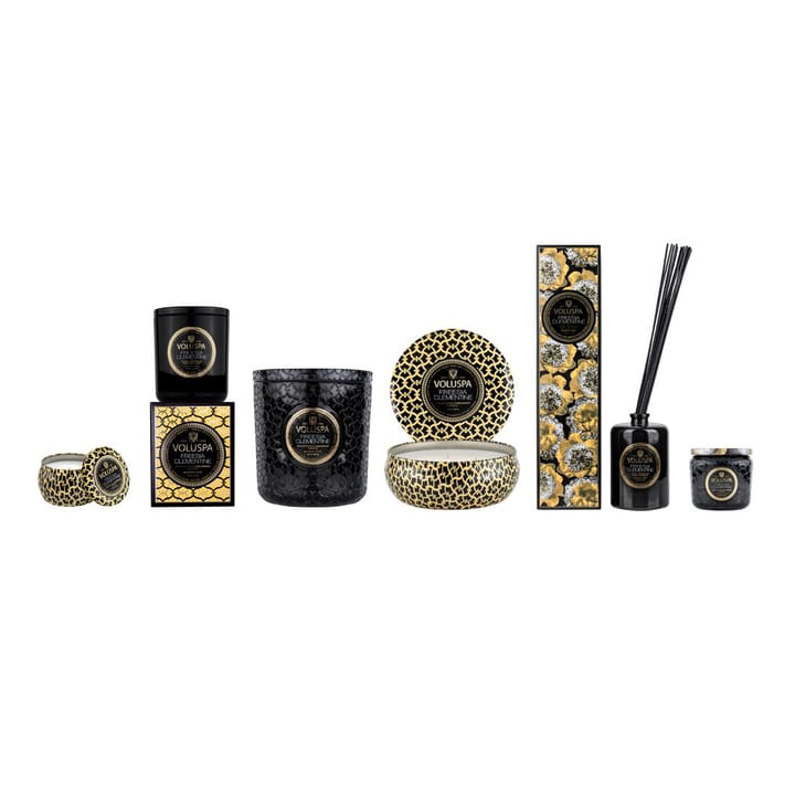 Bougie parfumée Maison Noir Mini Tin 25 heures, Freesia Clementine Voluspa