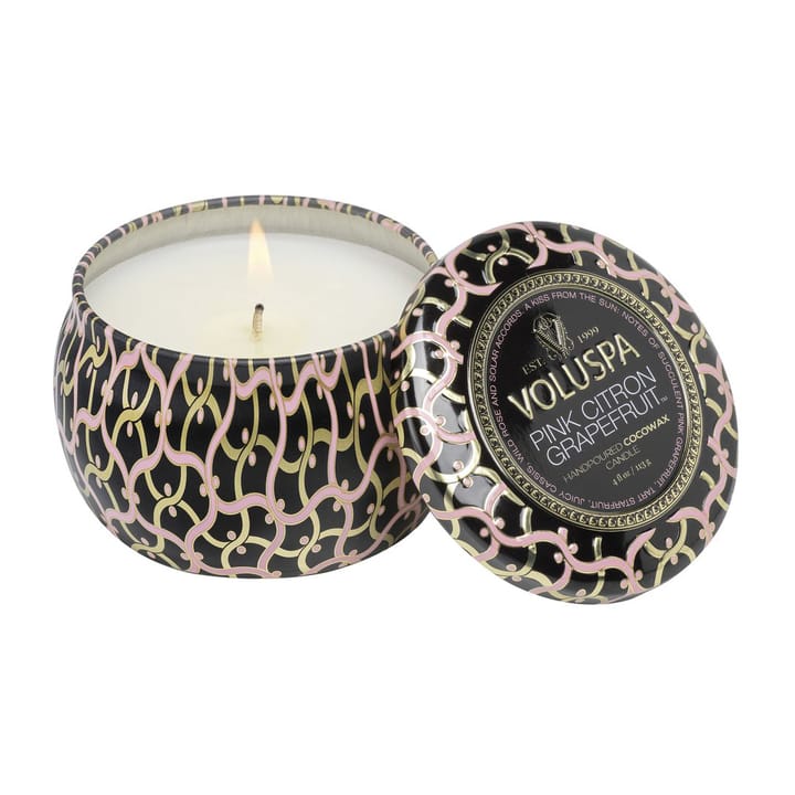 Bougie parfumée Maison Noir Mini Tin 25 heures, Pink Citron Grapefruit Voluspa
