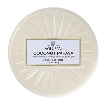 Bougie parfumée Vermeil Mini Tin 25 heures - Coconut Papaya - Voluspa