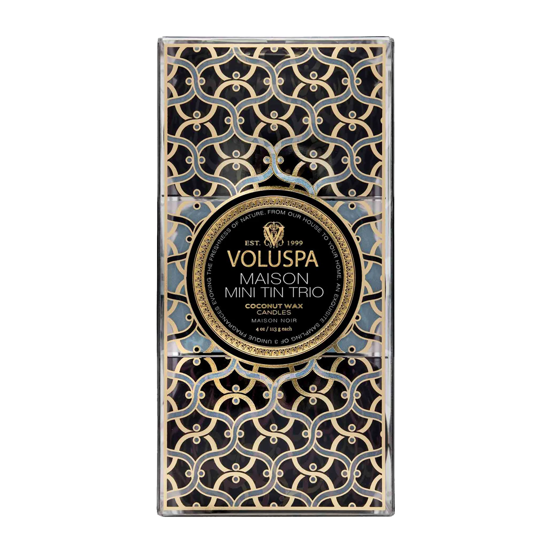 Coffret cadeau Maison Noir Minitin Lot de 3, 2022 Voluspa