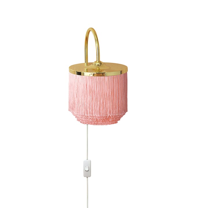 Applique Fringe - pale pink, acier plaqué laiton - Warm Nordic