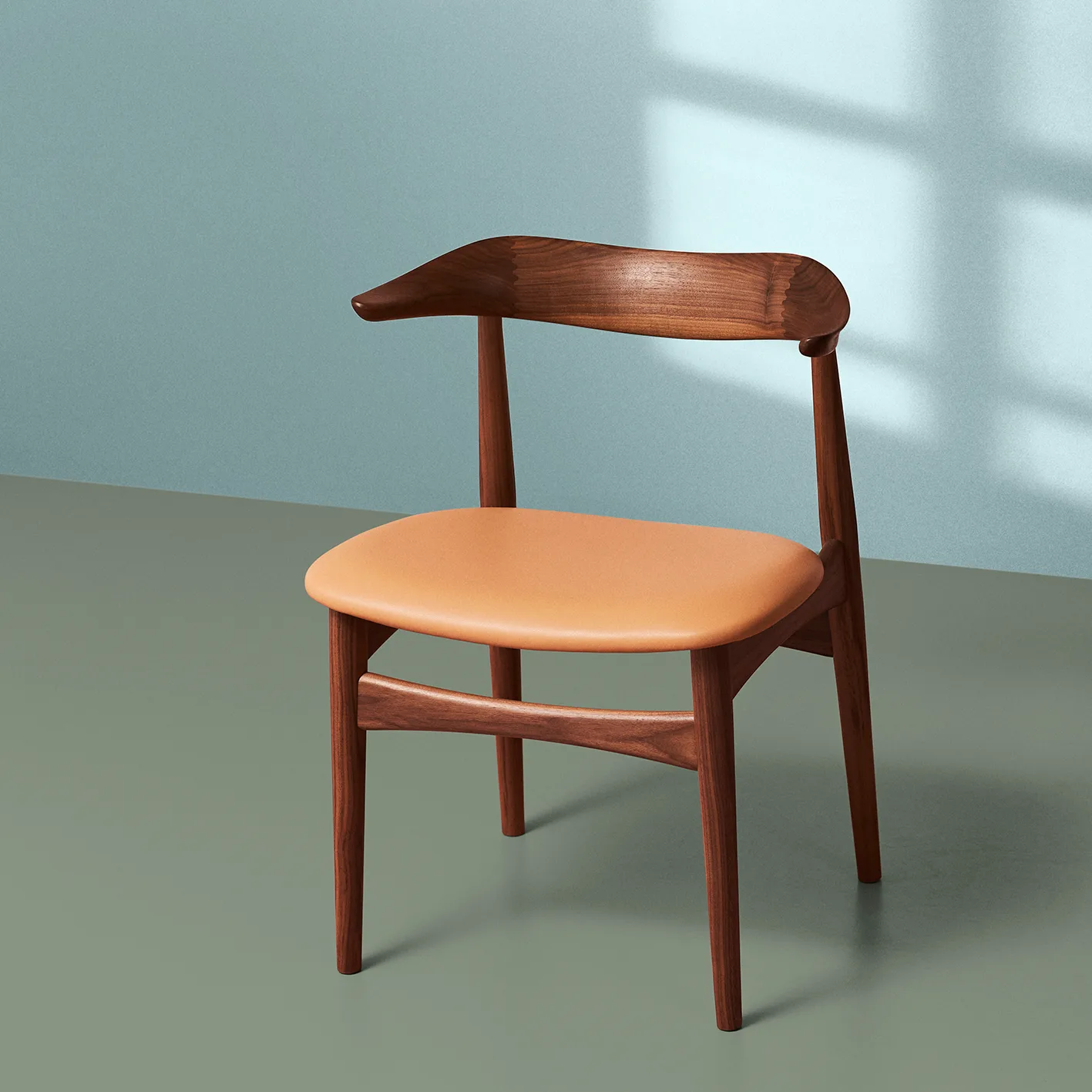 Chaise Cow Horn noyer, Soavé nature
 Warm Nordic