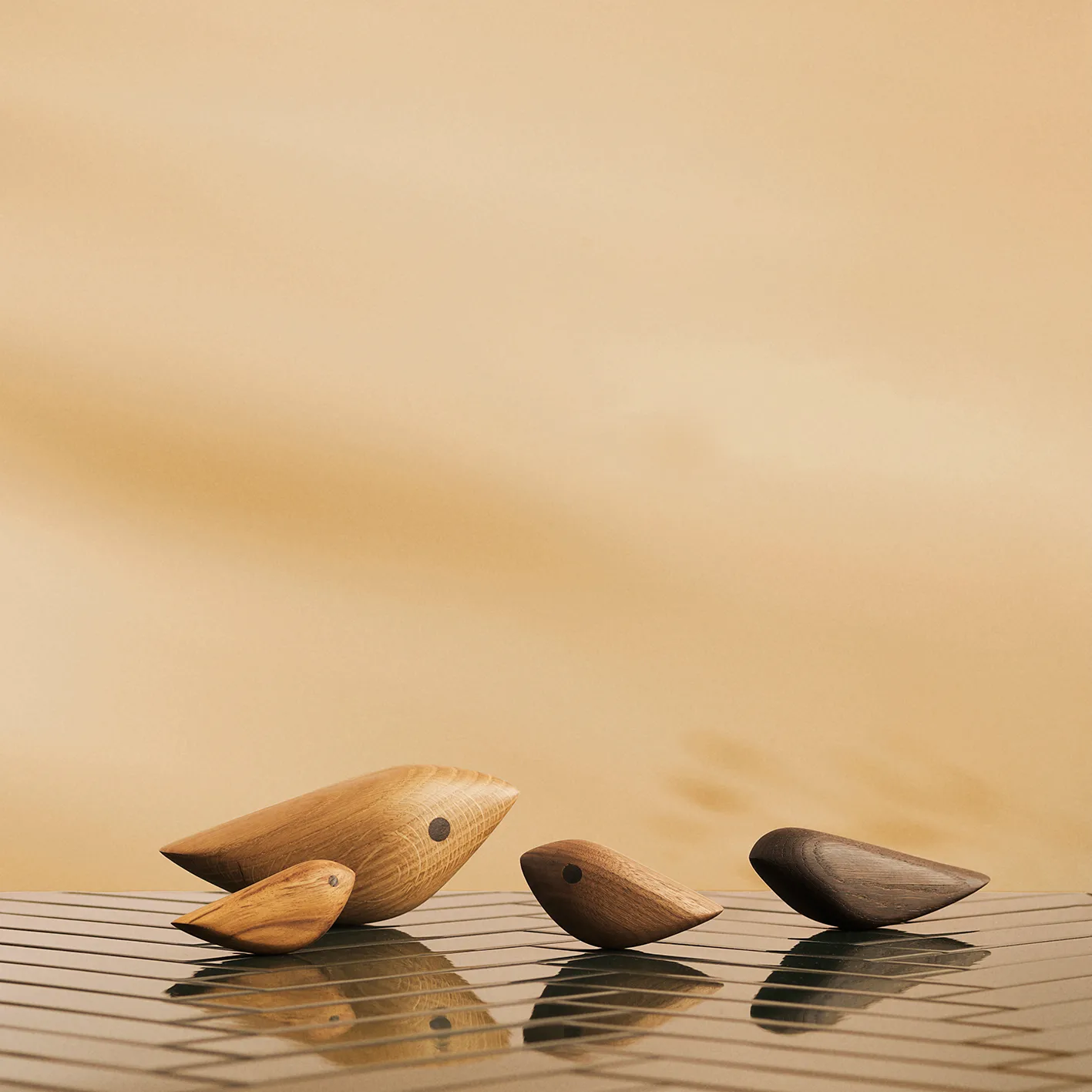 Décoration Twirling Bird L, Chêne fumé Warm Nordic