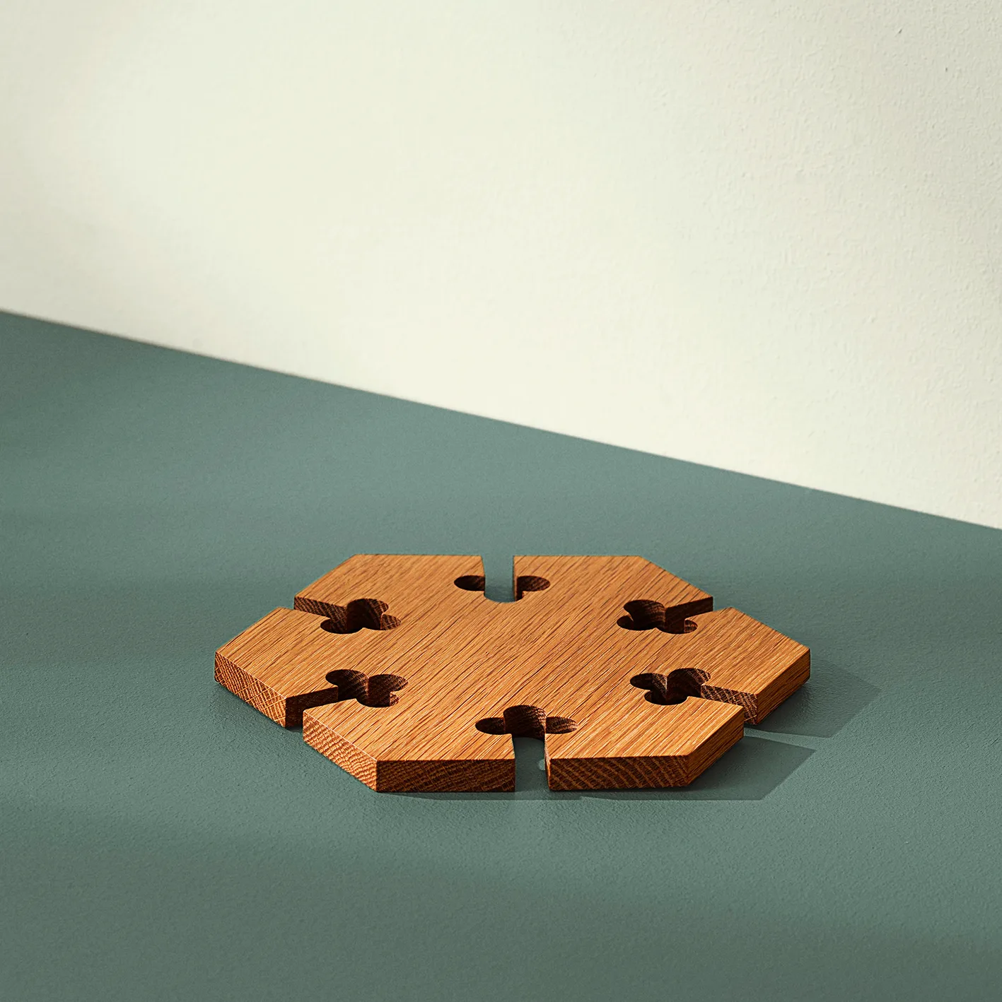 Dessous de plat Gourmet Wood hexagone, Bouleau Warm Nordic