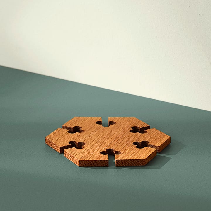 Dessous de plat Gourmet Wood hexagone, Bouleau Warm Nordic