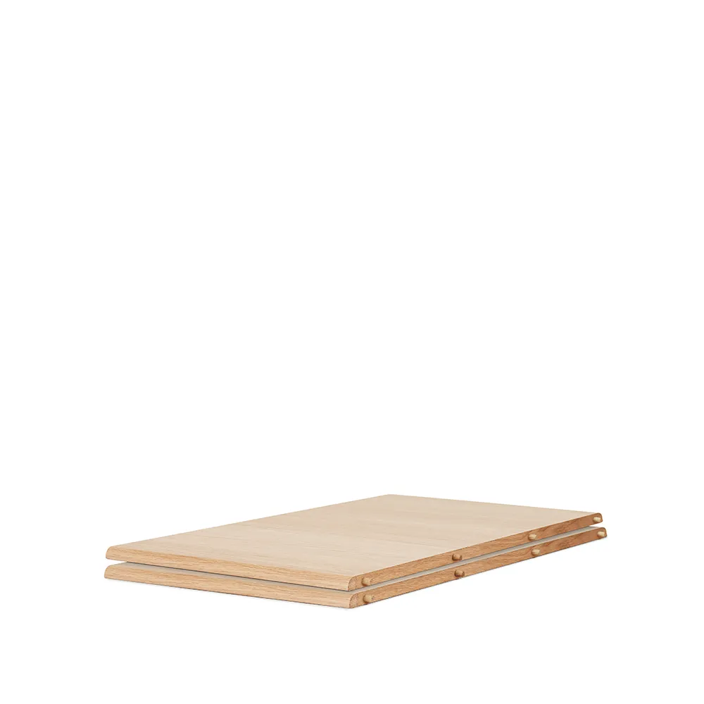 Extension de table Evermore, chêne huilé blanc, l 160, 2 unités Warm Nordic