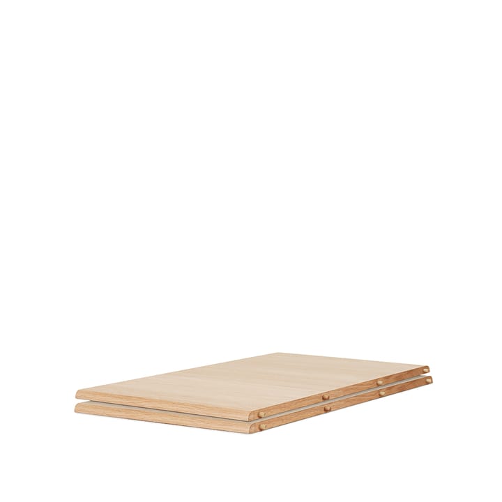 Extension de table Evermore - chêne huilé blanc, l 160, 2 unités - Warm Nordic