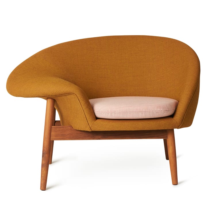 Fauteuil Fried Egg - Dark ochre-pale rose - Warm Nordic